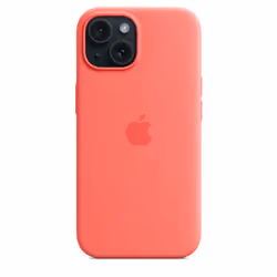 Apple iPhone 15 Silicone Case with MagSafe - Guava - Additional view 5