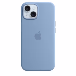 Apple iPhone 15 Silicone Case with MagSafe - Winter Blue, Cover, Apple, iPhone 15, 15.5 cm (6.1"), Blue