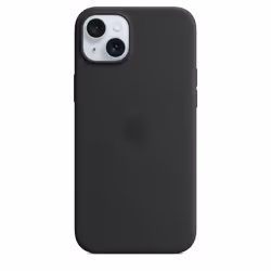 Apple iPhone 15 Plus Silicone Case with MagSafe - Black, Cover, Apple, iPhone 15 Plus, 17 cm (6.7"), Black