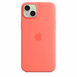 Apple iPhone 15 Plus Silicone Case with MagSafe - Guava - Additional view 4
