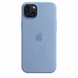 Apple iPhone 15 Plus Silicone Case with MagSafe - Winter Blue - Additional view 5