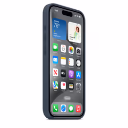 Apple iPhone 15 Pro Silicone Case with MagSafe - Storm Blue - Additional view 6