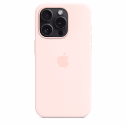Apple iPhone 15 Pro Silicone Case with MagSafe - Light Pink - Additional view 4