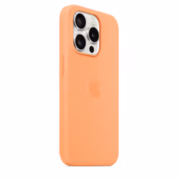 Apple iPhone 15 Pro Silicone Case with MagSafe - Orange Sorbet - Additional view 5