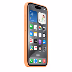 Apple iPhone 15 Pro Silicone Case with MagSafe - Orange Sorbet - Additional view 6