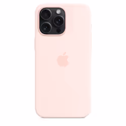 Apple iPhone 15 Pro Max Silicone Case with MagSafe - Light Pink - Additional view 4