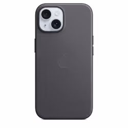 Apple iPhone 15 FineWoven Case with MagSafe - Black, Cover, Apple, iPhone 15, 15.5 cm (6.1"), Black