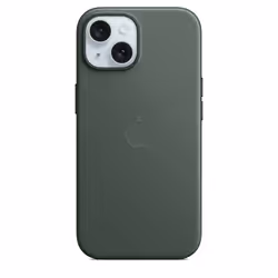 Apple iPhone 15 FineWoven Case with MagSafe - Evergreen, Cover, Apple, iPhone 15, 15.5 cm (6.1"), Green