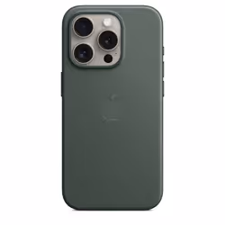 Apple iPhone 15 Pro FineWoven Case with MagSafe - Evergreen, Cover, Apple, iPhone 15 Pro, 15.5 cm (6.1"), Green