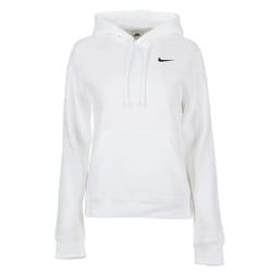 Nike Womens Pullover Fleece Hoodie (White Large)