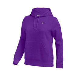 Nike Womens Pullover Fleece Hoodie (Purple  Large)