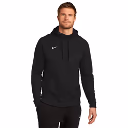 MEN'S NIKE THERMA PULLOVER HOODIE (BLACK/WHITE Medium)