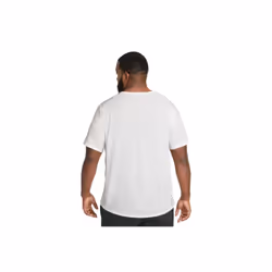 Nike Dri-FIT Miler Men's Running Shor Sleeve Shirts Top (White/Silver