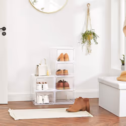 Songmics LSP032W06 shoe organizer Closed White - Additional view 3