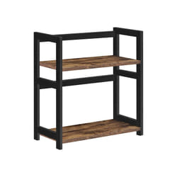 Songmics OFS046B01 shelve Rack shelf Freestanding Bamboo, MDF Black, Brown