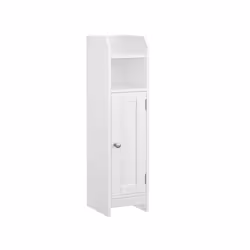 Vasagle BBC310W01, White, Floorstanding, 2 shelves, 1 door(s), Medium-density fibreboard (MDF), Hinged door