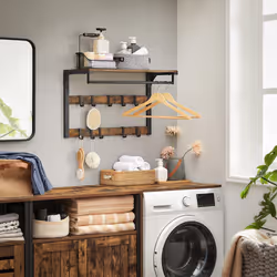 Vasagle LCR101B01 coat rack Wall-mounted 10 hook(s) Black