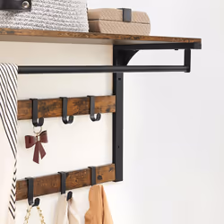 Vasagle LCR101B01 coat rack Wall-mounted 10 hook(s) Black - Additional view 5