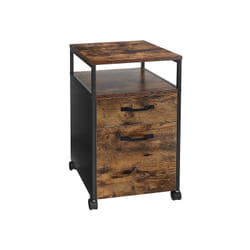 Vasagle OFC71X filing cabinet Particle board, Steel Black, Brown