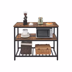 Vasagle KKI01BX kitchen/dining table Home Rectangular shape Fixed table 4 leg(s) - Additional view 5