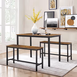 Vasagle KDT070B01 kitchen/dining table Home Rectangular shape Fixed table 4 leg(s)