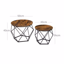 Vasagle LET040B01 coffee/side/end table Coffee table Round shape - Additional view 6