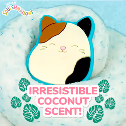 Original Squishmallows Cam The Cat Premium Coconut Scented Slime  8 oz. Scented Slime  2 Fun Slime Add Ins  Fluffy Slime  Pre-Made Slime for