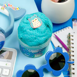 Original Squishmallows Winston The Owl Premium Scented Slime Blue Raspberry Scented 8 oz. Slime 2 Fun Slime Add Ins Pre-Made Slime for Kids Great 6 Ye