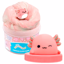 SQUISHMALLOWS Original Archie The Axolotl Premium Scented Slime  8 oz. Smooth Slime  Cotton Candy Scented  3 Fun Slime Add In ...