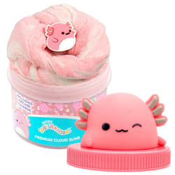 SQUISHMALLOWS Original Archie The Axolotl Premium Scented Slime  8 oz. Smooth Slime  Cotton Candy Scented  3 Fun Slime Add Ins  Pre-Made Sli