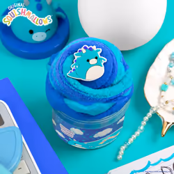 SQUISHMALLOWS Original Tatiana The Dragon Premium Scented Slime  8 oz. Smooth Slime  Blue Raspberry Scented  3 Fun Slime Add Ins  Pre-Made S