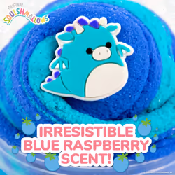 SQUISHMALLOWS Original Tatiana The Dragon Premium Scented Slime  8 oz. Smooth Slime  Blue Raspberry Scented  3 Fun Slime Add Ins  Pre-Made S