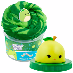 SQUISHMALLOWS Original Ashley The Apple Premium Scented Slime  8 oz. Smooth Slime  Green Apple Scented  3 Fun Slime Add Ins   ...