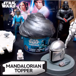 STAR WARS The Mandalorian Metallic Slime  8oz Star Wars Slime  Pre-Made Slime  Party Favors for Kids  Perfect For Goodie Bags  Desk Toys  Star Wars Me