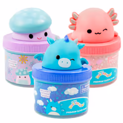 Original Squishmallows Premium Scented Slime 3-Pack 8 oz. Smooth Slime Scented Slimes Fun Slime Add Ins Pre-Made Slime f ...