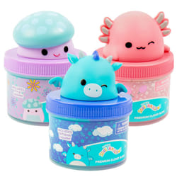 Original Squishmallows Premium Scented Slime  3-Pack  8 oz. Smooth Slime  Scented Slimes  Fun Slime Add Ins  Pre-Made Slime for Kids  Great