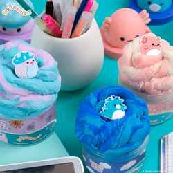 Original Squishmallows Premium Scented Slime  3-Pack  8 oz. Smooth Slime  Scented Slimes  Fun Slime Add Ins  Pre-Made Slime for Kids  Great
