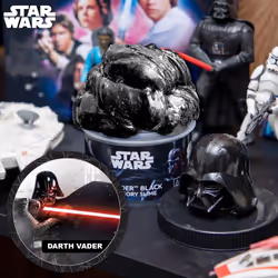 Official STAR WARS Slime  3-Pack Galaxy Slime Kit  Includes Darth Vader  The Mandalorian  Grogu  Perfect for Goodie Bags  Desk Toys  Star Wars Merch