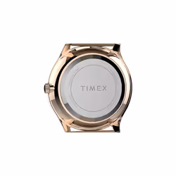 Timex Women's Modern Easy Reader 32mm Watch - Rose Gold-Tone Case White Dial with Beige Genuine Leather Strap