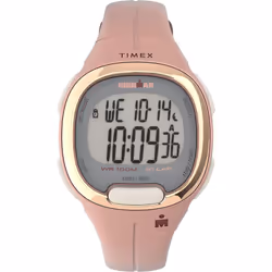 Timex Women's TW5M35000 Ironman Transit 33mm Pink/Rose Gold-Tone Resin Strap Watch