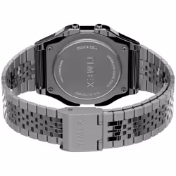 Timex T80 34mm Watch - Silver-Tone with Pride Ranbow & Stainless Steel