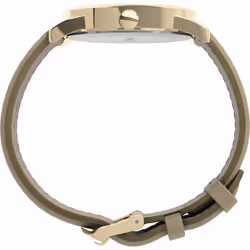 Timex Women's Easy Reader 38mm Watch - Gold-Tone Case Cream Dial with Light Gold-Tone Leather Strap