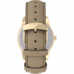 Timex Women's Easy Reader 38mm Watch - Gold-Tone Case Cream Dial with Light Gold-Tone Leather Strap