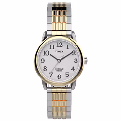 Timex Women's Easy Reader 25mm Perfect Fit Watch - Two-Tone Case White Dial with Two-Tone Expansion Band