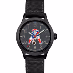 Timex Tribute Men's NFL Scout 40mm Watch - New England Patriots with Black Fabric Strap