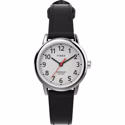 Timex Women's Easy Reader Classic 25mm Watch - Black Strap White Dial Silver-Tone Case