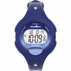 Timex Women's Ironman Triathlon Essential 34mm Watch - Blue Strap Digital Dial Blue Case
