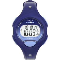 Timex Women's Ironman Triathlon Essential 34mm Watch - Blue Strap Digital Dial Blue Case