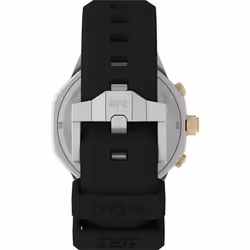 Timex UFC Men's King 45mm Watch - Black Strap Black Dial Silver-Tone Case