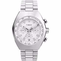 Timex Men's Legacy 42mm Watch - Stainless Steel Bracelet Silver-Tone Dial Stainless Steel Case